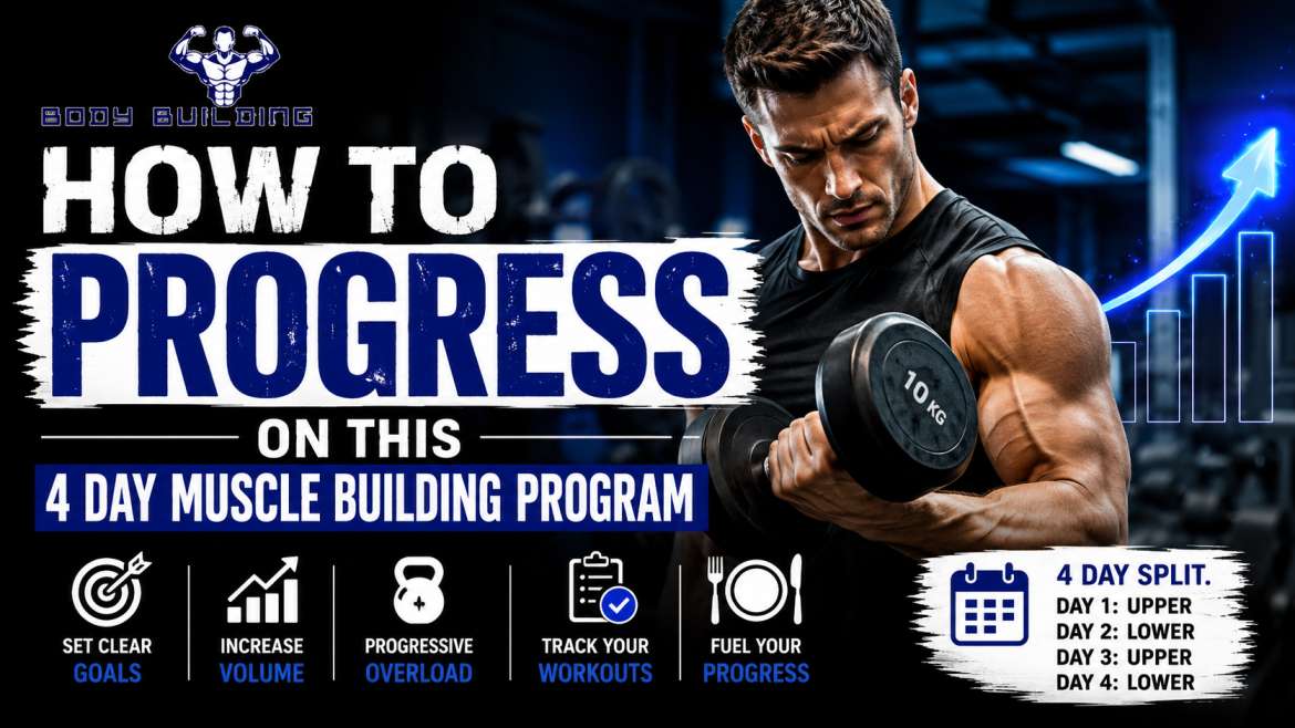How to Progress On This 4 Day Muscle Building Program