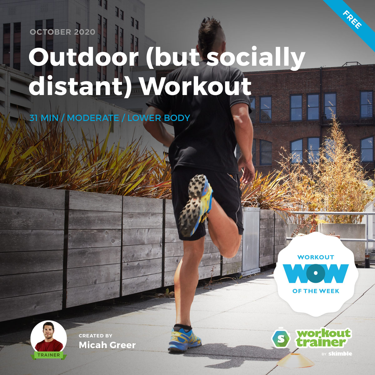 
                  Skimbles Free Workout of the Week: Outdoor (but socially distant) Workout  by Trainer Micah Greer