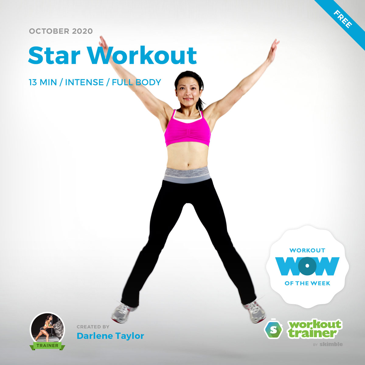 
                  Skimbles Free Workout of the Week: Star Workout (by Trainer Darlene Taylor)