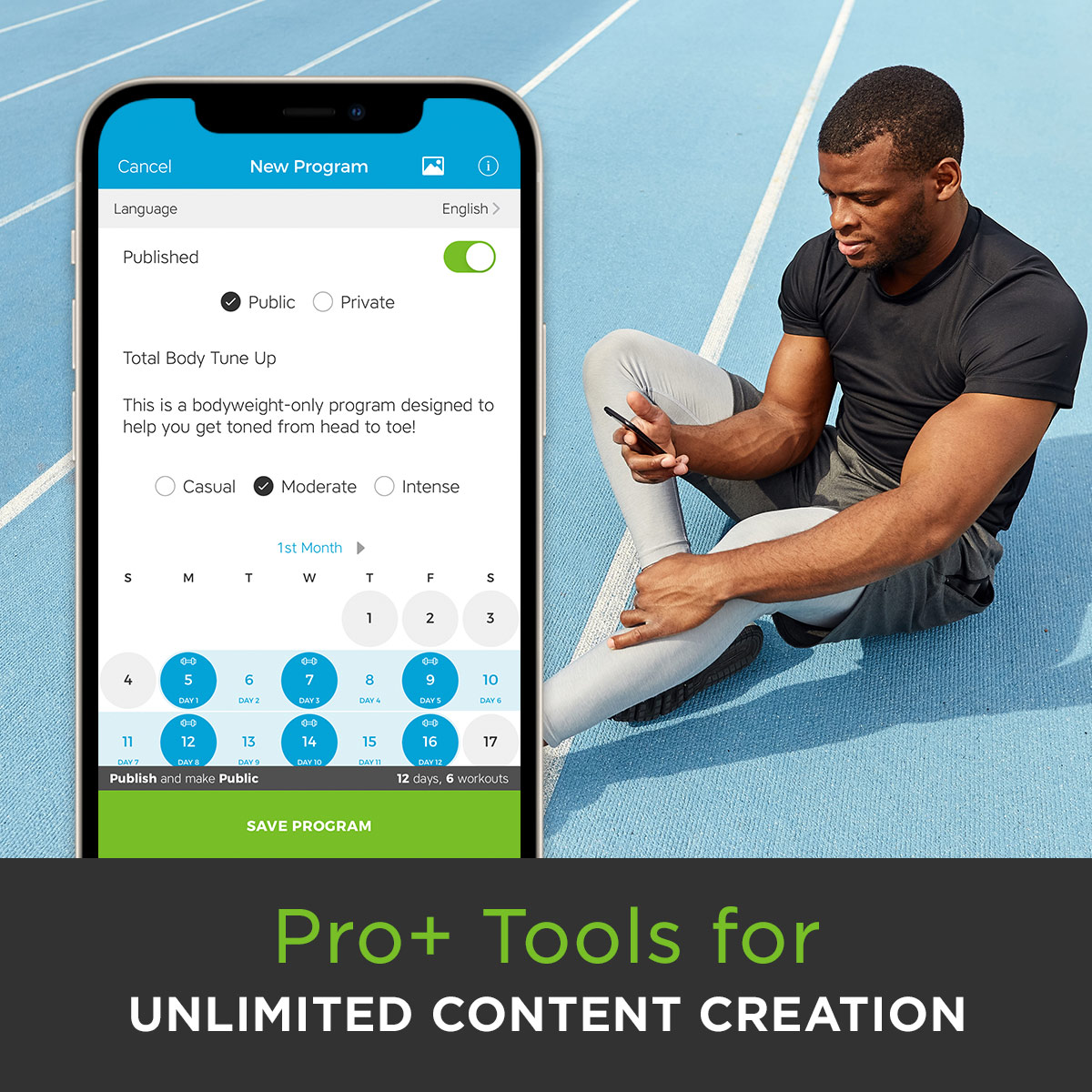 Workout Trainer: Create Unlimited Exercises, Workouts, & Programs with a Pro+ Membership